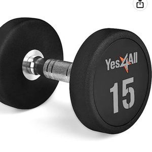 Yes4All Prmium Urethane Dumbbell  set of 2 - 15lbs each